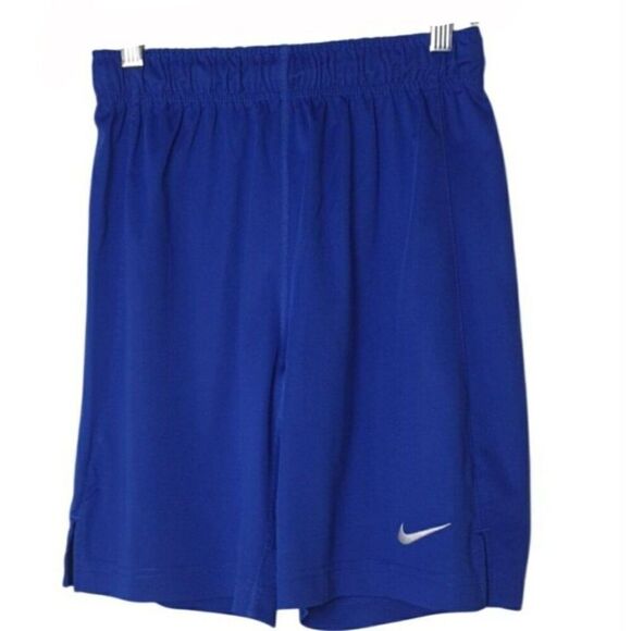 Nike Boys Athletic Shorts M Blue Royal Dri-Fit Attack Long Training Workout - Picture 1 of 7